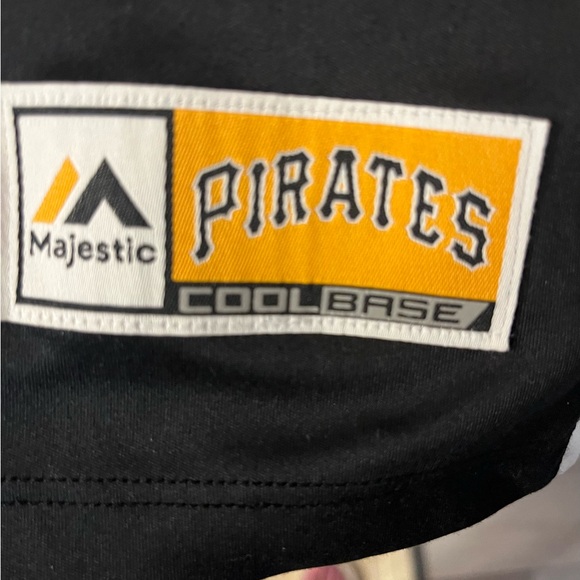 Majestic Black and Yellow Short Sleeve Tee - Picture 7 of 7